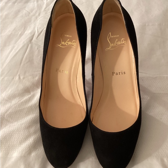 Christian Louboutin Black Suede Pumps - Picture 10 of 11